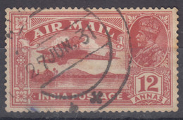 India 1929 Airmail Mi#123 Used - 1911-35  George V