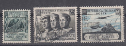 Italy Republic 1952 Mi#871-873 Used - 1946-60: Gebraucht