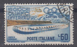 Italy Republic Winter Olympic Games 1956 Cortina Mi#961 Used - 1946-60: Oblitérés