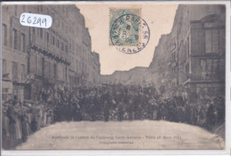 PARIS XI EME- COMMUNE DE 1871- BARRICADE DE L ENTREE DU FAUBOURG SAINT-ANTOINE- 18 MARS 1871- PHOTO AUTHENTIQUE - Distretto: 11