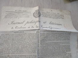 Journal Politique Et Littéraire De Toulouse Et Haute Garonne 17/01/1823 Affaires Intérieures Extérieures Et Régionales - 1800 - 1849