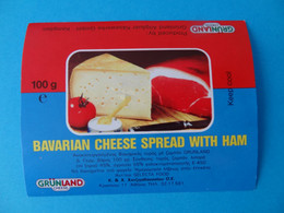 Etiquette De Fromage Grunland Allemagne - Cheese