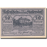 Billet, Autriche, Stattersdorf, 10 Heller, école 1920 SPL Lila Mehl:FS 1112 - Autriche