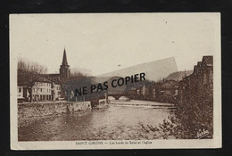 SAINT GIRONS   Les Bords Du Salat Et L Eglise / Ecrite En 1948 - Saint Girons