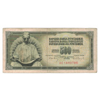 Billet, Yougoslavie, 500 Dinara, 1970, 1970-08-01, KM:84a, TB - Joegoslavië