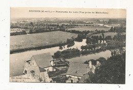 Cp , 49, SEICHES ,panorama Du LOIR , Vue Prise De MATHEFLON, écrite - Seiches Sur Le Loir