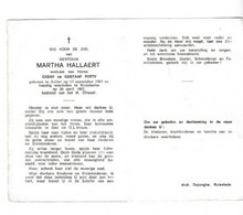 M.HALLAERT °1903 AALTER +KRUISKERKE 1967 (G.ROTTY) - Devotion Images