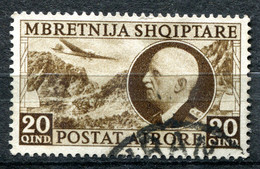 Z2997 ITALIA OCCUPAZIONI ALBANIA 1939 Posta Aerea 120 Q., Usato, Sassone 4, Valore Catalogo € 80, Ottime Condizioni - Albania