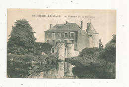 Cp , 49 ,CHEMILLE ,château De La SORINIERE , écrite - Chemille