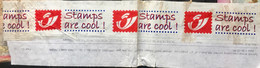 BELGIUM 1999, POSTAL VIGNETTE, TAPE STICKER, PRINTED ADVERTISING SLOGAN,  STAMPS ARE COOL - Autres & Non Classés