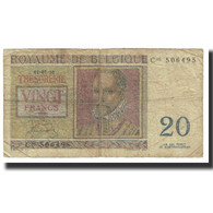 Billet, Belgique, 20 Francs, 1950, 1950-07-01, KM:132b, TB - 20 Franchi