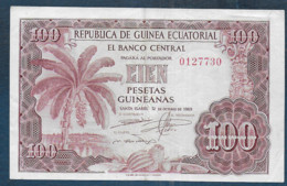 GUINEE EQUATORIALE - 100  Pesetas  Du  12 - 10 - 1969 - Guinea Equatoriale