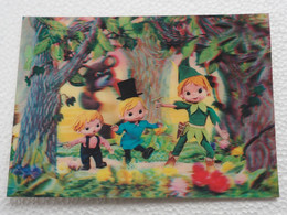 3d 3 D Lenticular Stereo Postcard Children   1972 A 213 - Cartes Stéréoscopiques