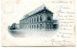 1899 Lille Faculté Des Sciences -  Stempels Armentières + Tamise  + Ostende Verviers - Kaart Naar Temse - Lille