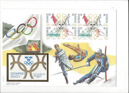 E4 - Schweden FDC 1991 Jeux Olympiques Stockholm 27.08.1991 Carnet Sur Enveloppe Grand Format - Briefe U. Dokumente