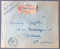 Sénégal N°72, 82 (x3), 102 Et 109 (x2) Sur Enveloppe TAD TAMBA-COUNDA 20.3.1935 Pour Toulouse - (C1746) - Storia Postale