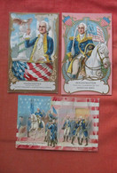 Lot Of   3 Cards. Embossed George Washington.         Ref  5352 - Historische Persönlichkeiten