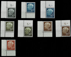 1957, Heuß Nr. 259 - 62 , 8 Verschiedene Ecken,postfrisch  # 3980 - Neufs