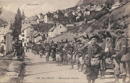 LA GRAVE - Manoeuvres Alpines - Chasseurs Alpins - Manovre