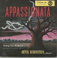 Appassionata - Arthur Rubinstein - Beethoven - Double 45 Tours - Classique