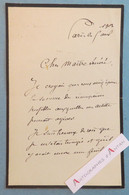 L.A.S 1903 Charles LAMEIRE Peintre Architecte à William Bouguereau - Paris Av Duquesne - Lettre Autographe - Maler Und Bildhauer