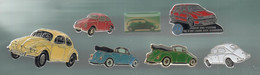 PINS PIN'S AUTO  AUTOMOBILE 729 VW VOLKSWAGEN COCCINELLE POLO CABRIOLET GOLF  LOT 7 PINS TOUS DIFFERENTS - Volkswagen