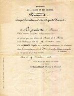 MINISTERE DE LA MARINE & DES COLONIES.NOMINATION 1883.TIMBRE A SEC. - Non Classés