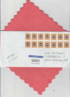 Italia Rep. 2021 - Busta X L'interno Affrancata Con 17 Stamps - 2021-...: Marcophilia