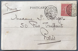 France N°129 Sur CPA (de Port-Said) TAD Marseille à La Réunion 15.11.1903 - (B2060) - Posta Marittima