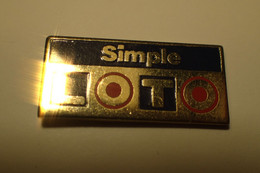 Pin's LOTO Simple De La Française Des Jeux - Jeux