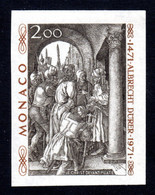MONACO 1972 - Yvert N° 876a Non Dentelé NEUF** LUXE/MNH, Albrecht Dürer, TB - Nuovi