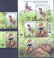 2021. Belarus, Europa 2021, Endangered National Wildlife, 2v + S/s, Mint/** - Belarus