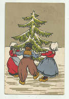 BAMBINI OLANDESI ATTORNO ALL'ALBERO - VIAGGIATA 1912   FP - Altri & Non Classificati