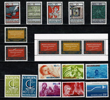 Ned. 1966 - NVPH 856/74**, LP 15**,  Yv. 830/43**, PA 15**, Bf 4** MNH - Années Complètes