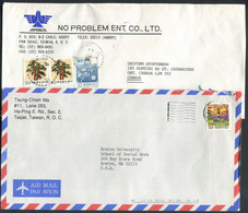 FORMOSE - 2 LETTRES AVION DE TAIPEI EN 1990 92 POUR LES USA. & LE CANADA - TB - Covers & Documents