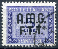 Z2910 ITALIA TRIESTE A 1947 Segnatasse L. 5, Sassone 9, Usato, Valore Catalogo € 90, Ottime Condizioni - Strafport