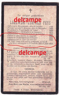 Oorlog Guerre Eerw Lodewijk Feys Hoogstade Oorlogsvluchteling Pastoor Te Dikkebus / Ieper En Overleden Krombeke 1915 - Devotion Images