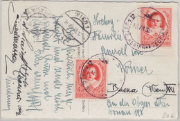 Bulgarien - 2x4 L. Geburtstag Kronprinz Luftpostkarte Sofia - Wien 1938 - Unclassified