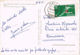 42848. Postal VIELLA (Lerida) 1961. Vista De SALARDU, Vall D'Aran - 1961-70 Briefe U. Dokumente