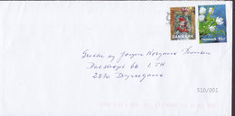 Denmark (Viborg) SYDJYLLANDS POSTCENTER 2010 Cover Brief DYSSEGAARD Christmas Seal Lepricorn Winter Flower Stamp - Lettres & Documents