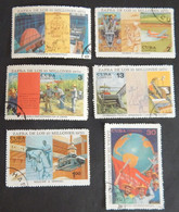 CUBA YT 1426/1428+14301432 OBLITERES  ANNÉE 1970 - Used Stamps