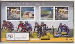 Isle Of Man 2014 Tour De France (Stage 5) Miniature Sheet - Unmounted Mint NHM - Man (Ile De)