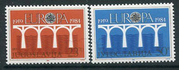 YUGOSLAVIA 1984  Europa: 25th Anniversary Of CEPT  MNH / **.  Michel 2046-47 - Ungebraucht