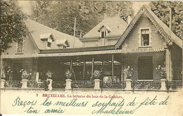 BELGIQUE BRUXELLES RESTAURANT CAFE GLACIER LA LAITERIE DU BOIS DE LA CAMBRE CIRCULE EN 1902 - Cafés, Hôtels, Restaurants