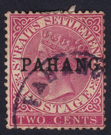 PAHANG 1889 Pahang Overprint On Straits Settlements 2c Sc#1 - USED @P161 - Pahang