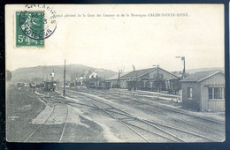 Cpa Du 21 Aspect Général De La Gare Des Laumes Et De La Montagne D' Alise Sainte Reine    JA22-03 - Venarey Les Laumes