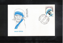 Macedonia 1996 Europa Cept Mother Theresa FDC - Mère Teresa