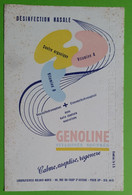 Buvard 503 - Laboratoire - GENOLINE - Etat D'usage : Voir Photos - 14x21 Cm Environ - Vers 1960 - Produits Pharmaceutiques