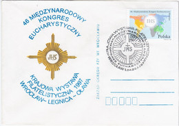 Poland Polska 1997 46th International Eucharistic Congress, Philatelic Exhibition, Wroclaw-Legnica-Olawa - Cartas & Documentos