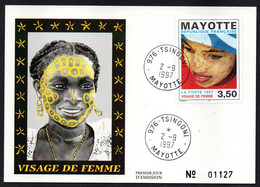 Mayotte Tsingoni 02 09 1997 Sur Carte Postale - Covers & Documents